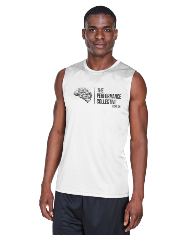 Performance Sleeveless Men's Tank - White